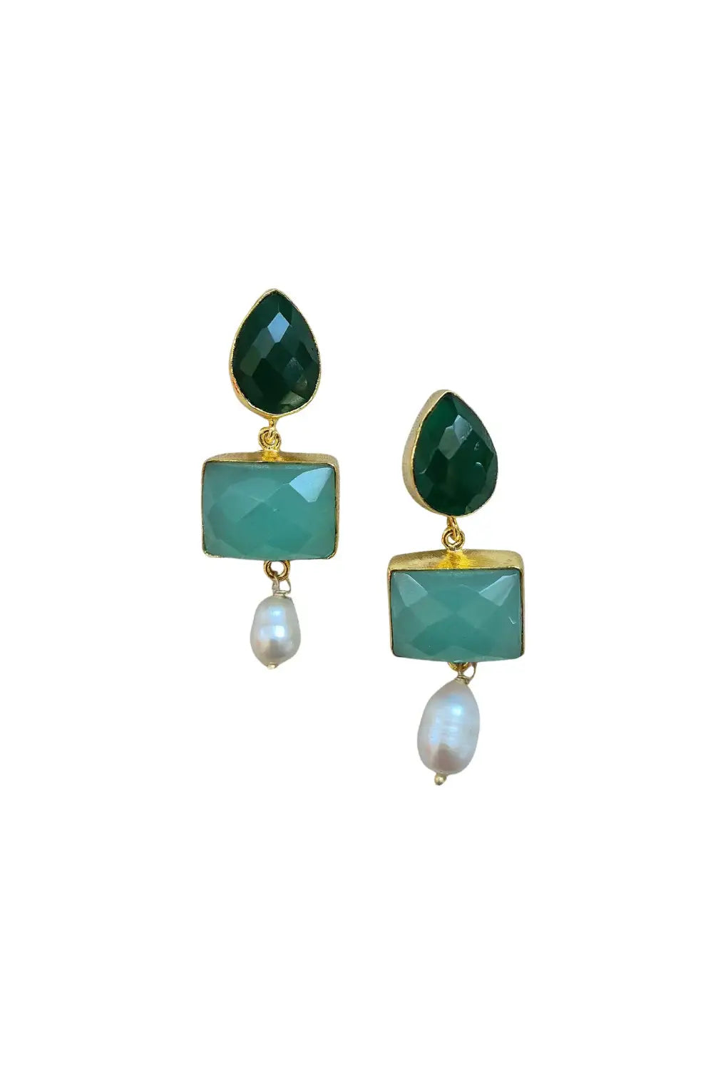 JONTI NATURAL STONE EARRINGS