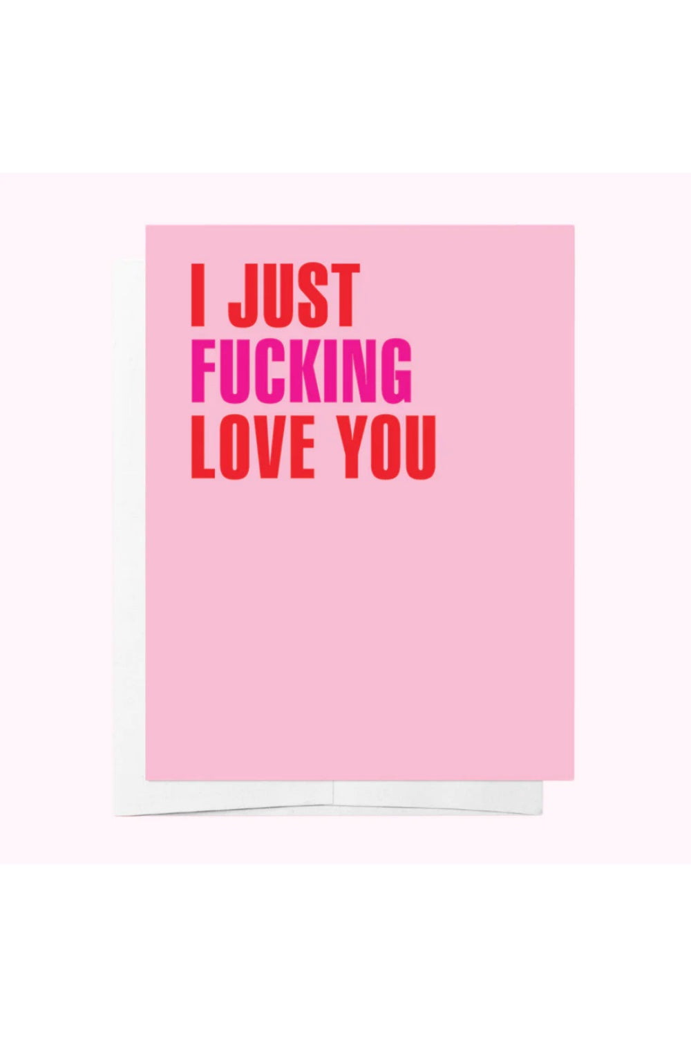 I JUST FUCKING LOVE YOU GREETING CARD