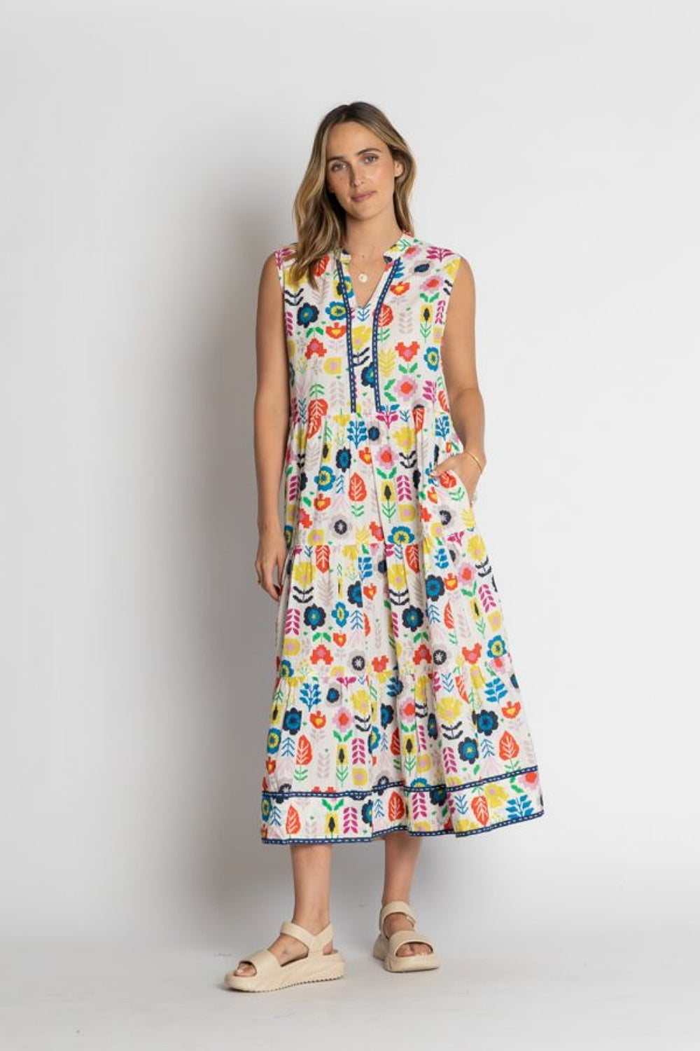 KALINA MIDI DRESS WHITE