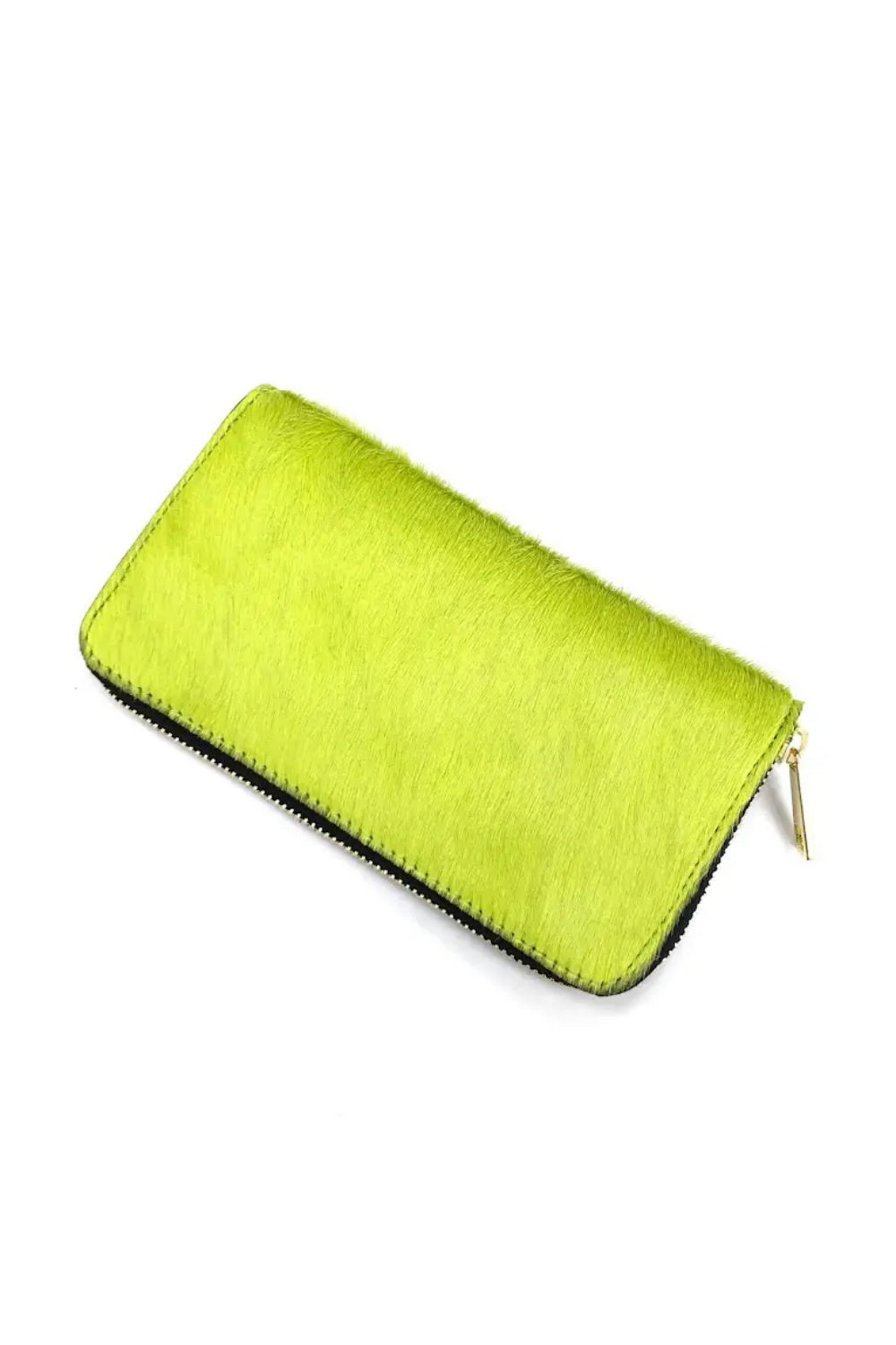 KATE FURRY WALLET LIME CHIARO