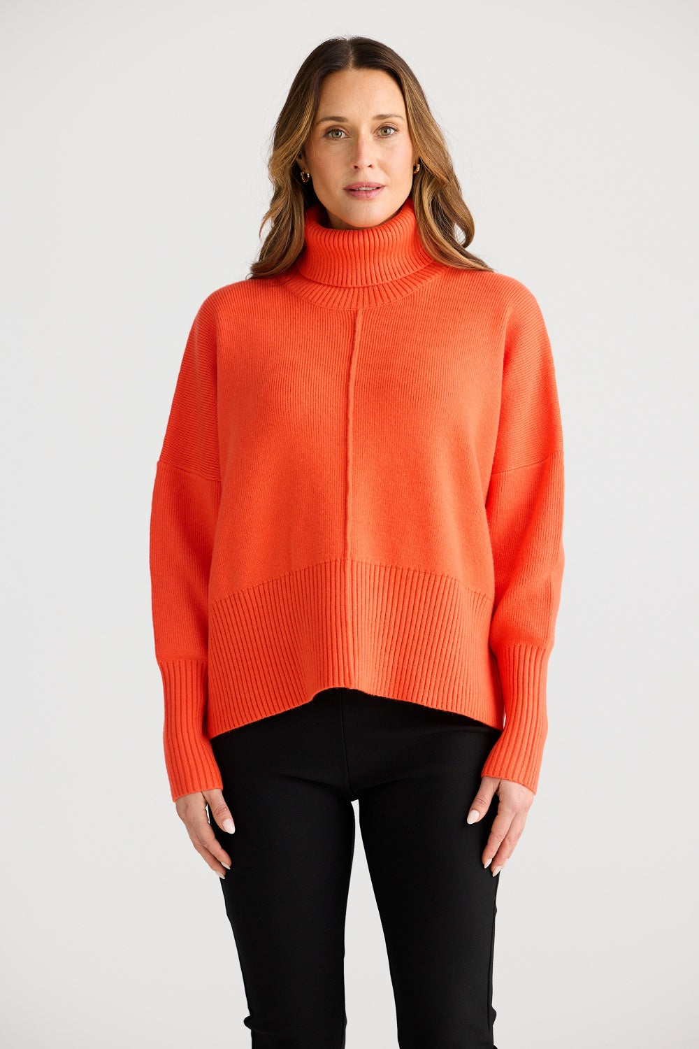 SOPHIE KNIT JUMPER NEON FLAME