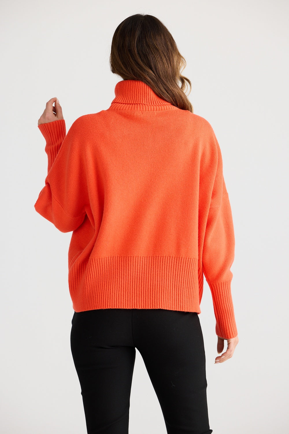 SOPHIE KNIT JUMPER NEON FLAME