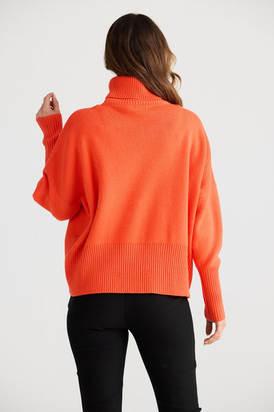 SOPHIE KNIT JUMPER NEON FLAME