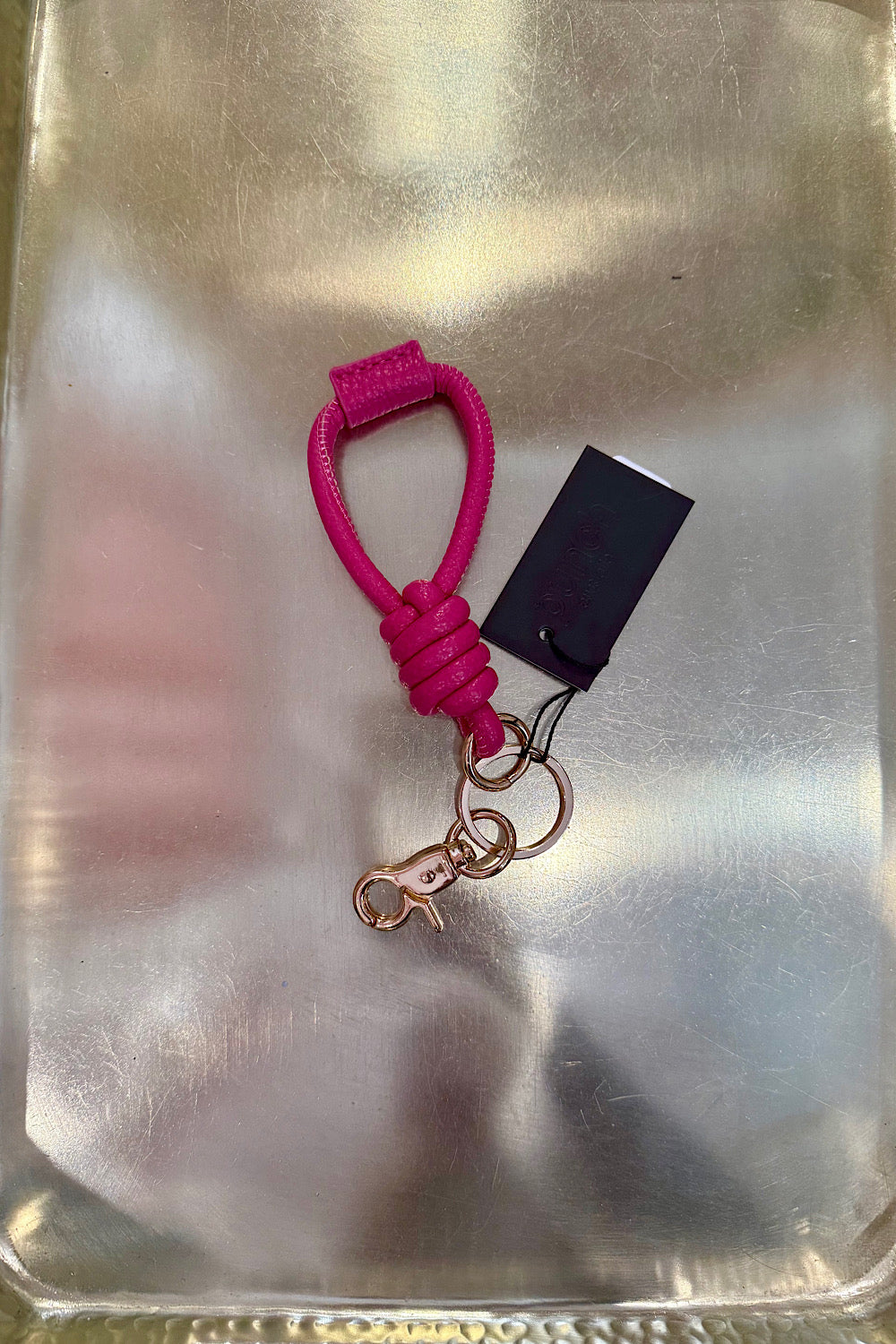 KNOT KEYRING PINK