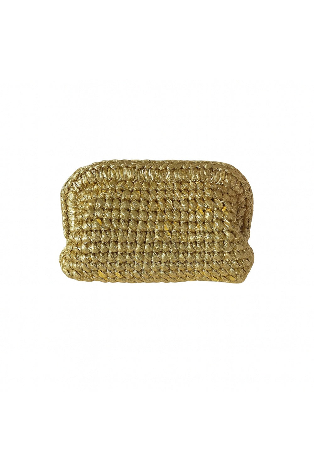 KNOTTING METALLIC CLUTCH GOLD