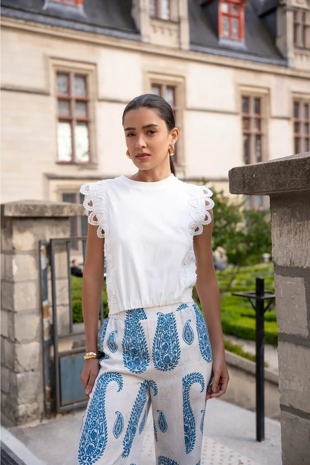 THE LACE TOP WHITE