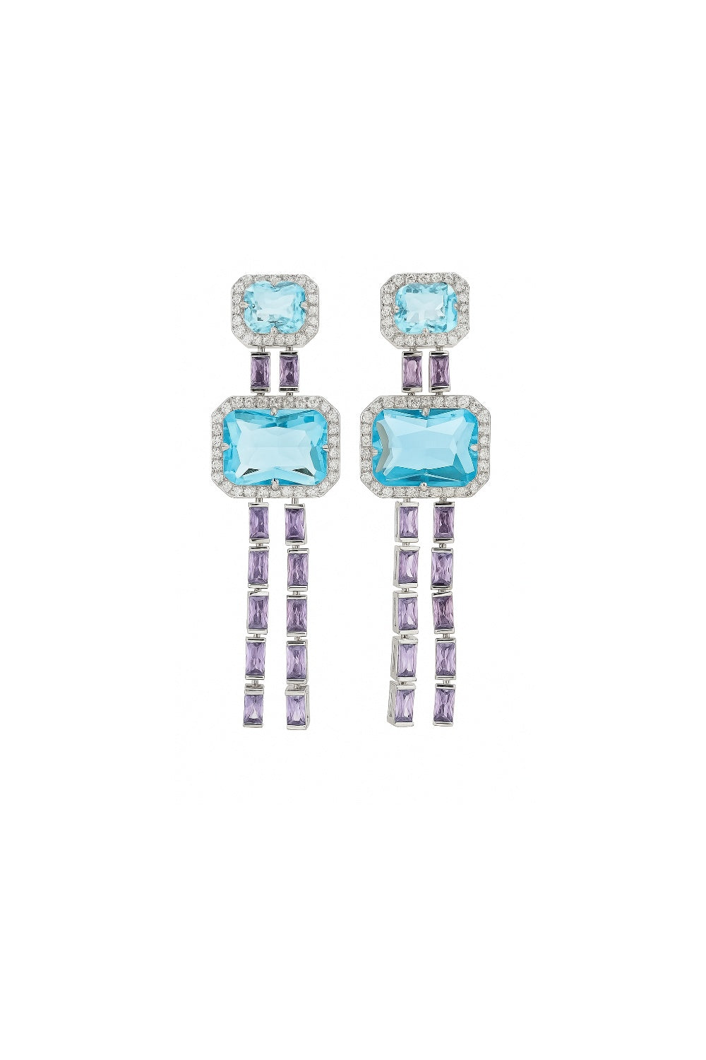 LADY DIANA EARRINGS BLUE
