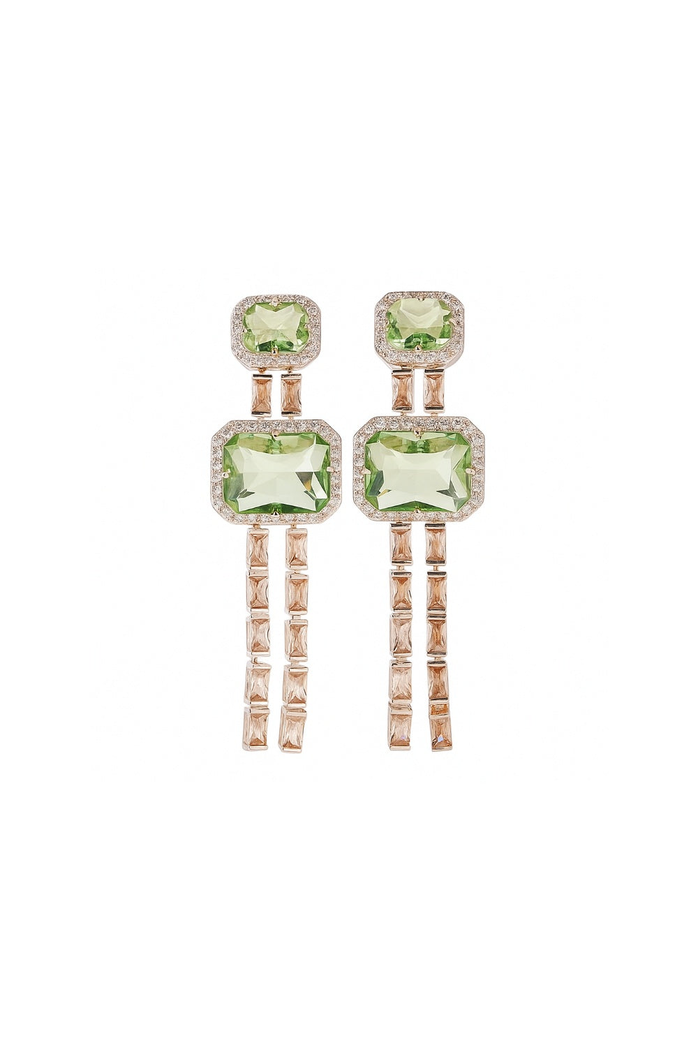 LADY DIANA EARRINGS GREEN