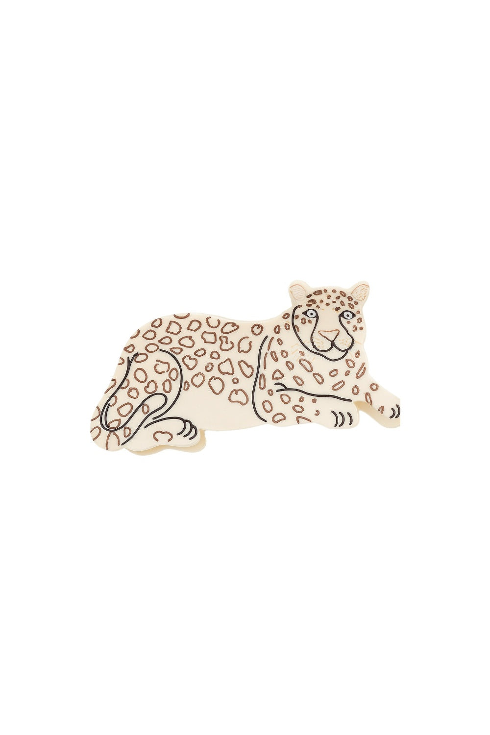 INTO THE JUNGLE HAIR CLAW SNOW LEOPARD