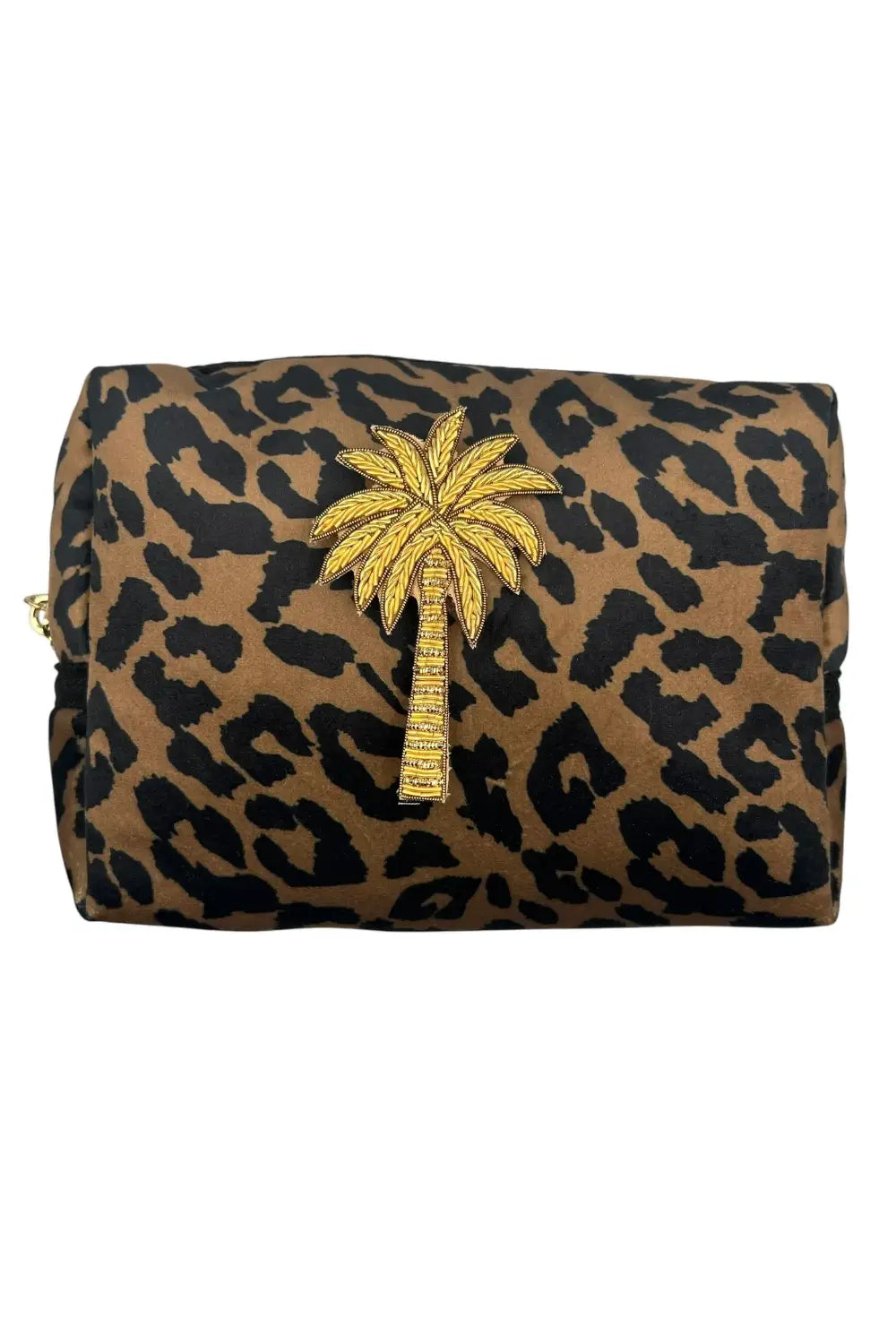 PALM LEOPARD MAKE UP BAG