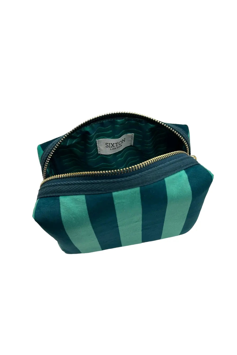 PALM STRIPE MAKE UP BAG