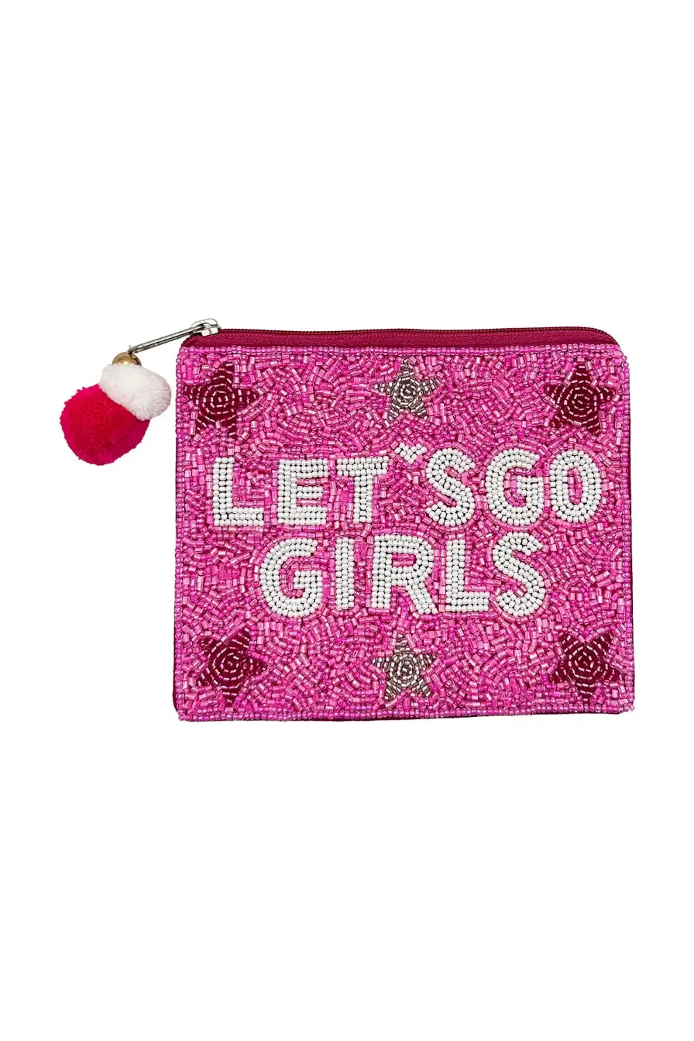 LET'S GO GIRLS BEADED COIN PURSE