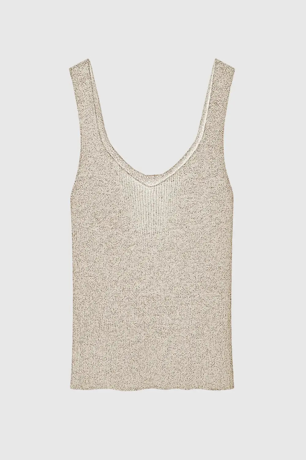 LITY LUREX TANK ECRU