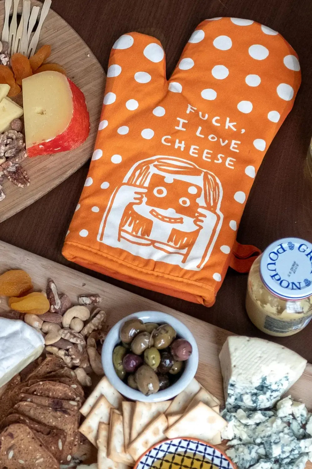FUCK, I LOVE CHEESE OVEN MITT