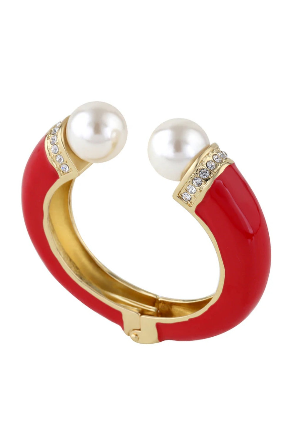 LUCKY PEARL BANGLE RED