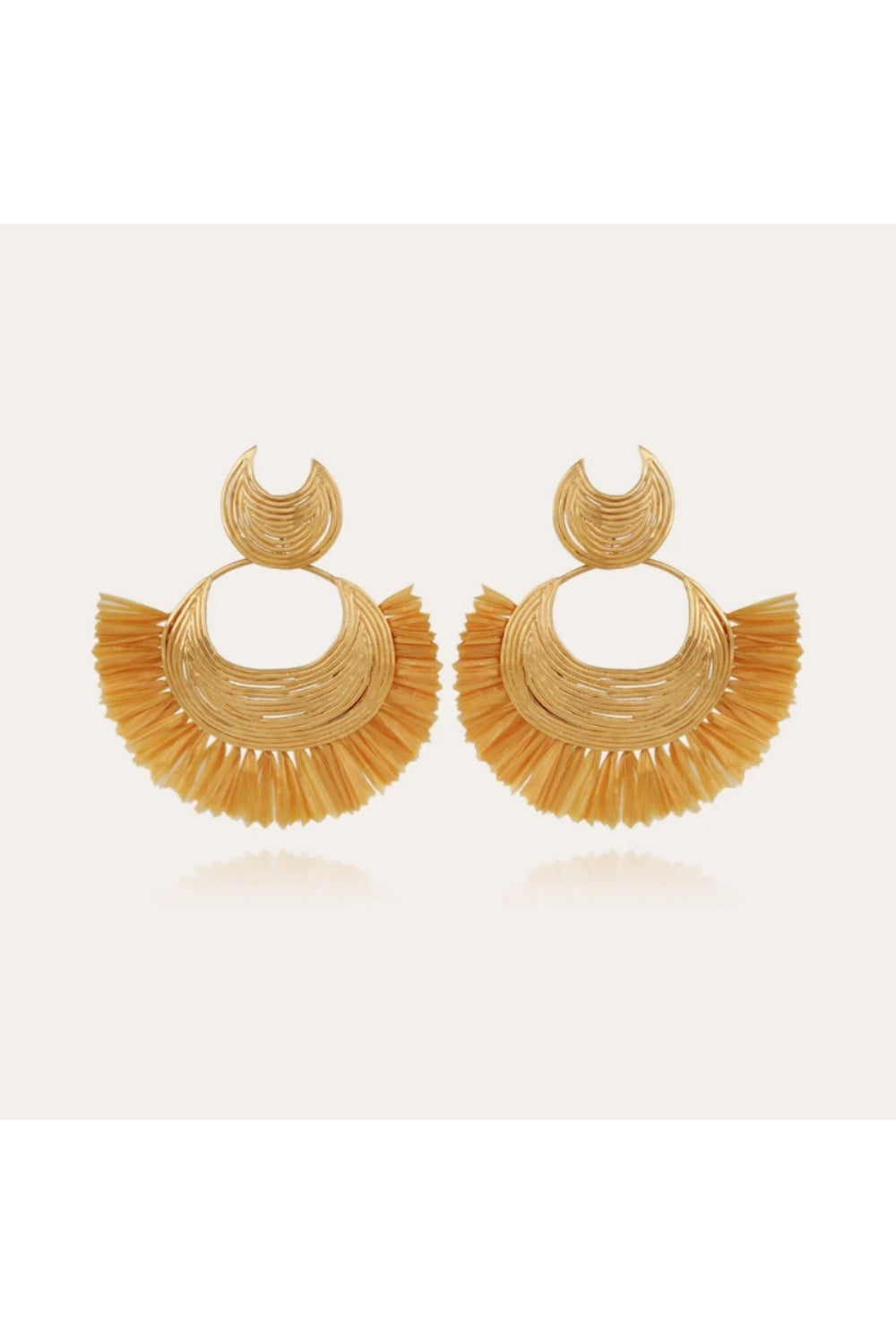 LUNA WAVE RAFFIA EARRINGS