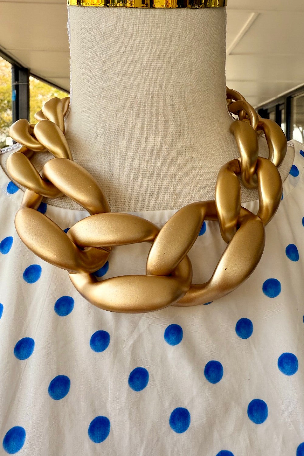 YOU'VE CHAINGED NECKLACE MATTE GOLD