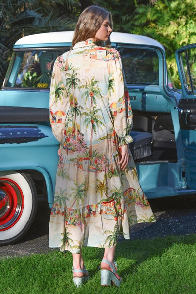 PICOT-A-BOO MAXI DRESS
