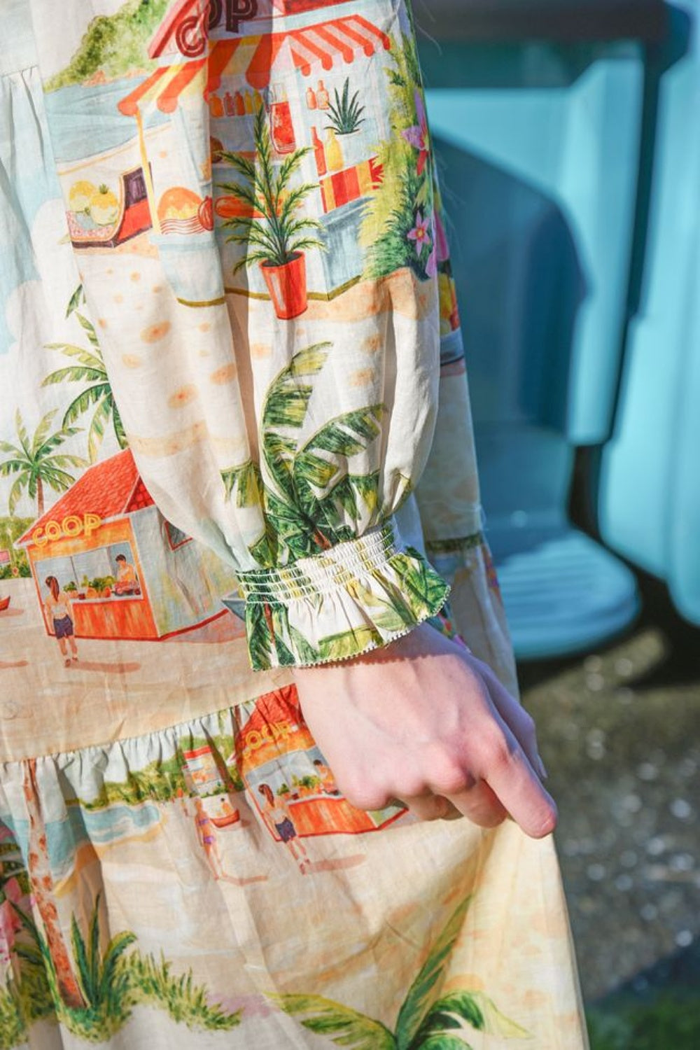 PICOT-A-BOO MAXI DRESS