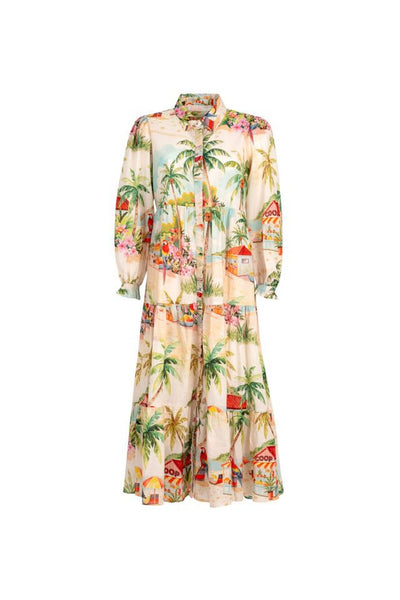 PICOT-A-BOO MAXI DRESS
