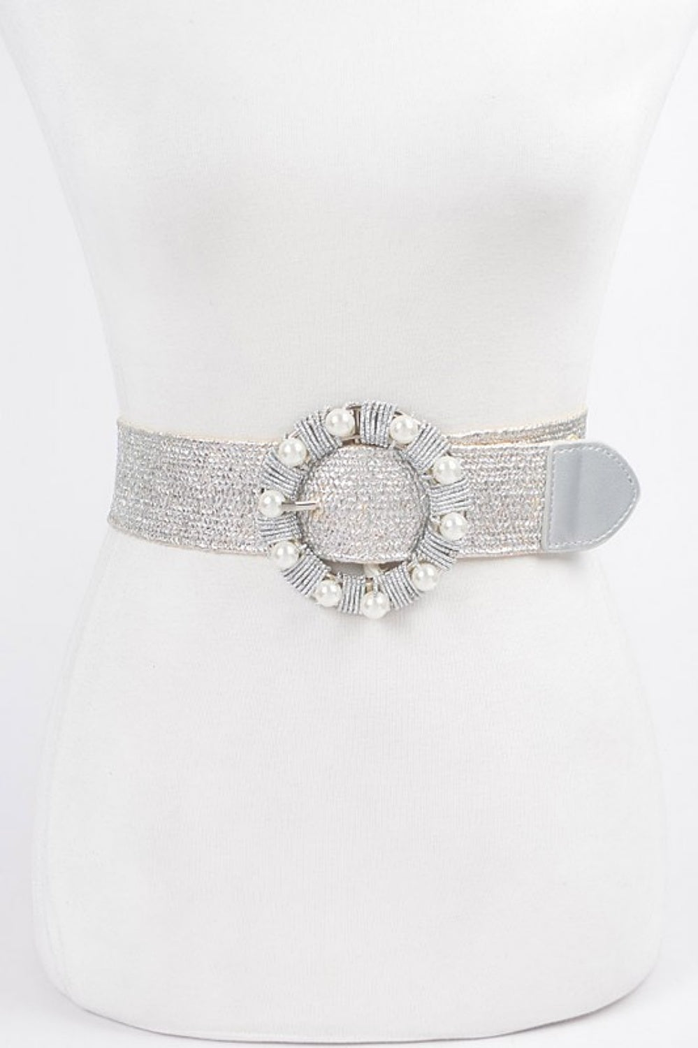 THE LOST PEARL STRETCH BELT SILVER