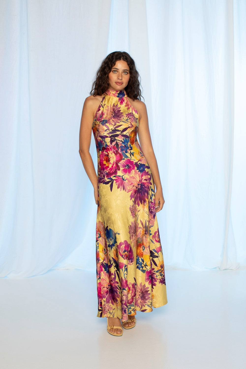 MIA HALTER MAXI DRESS