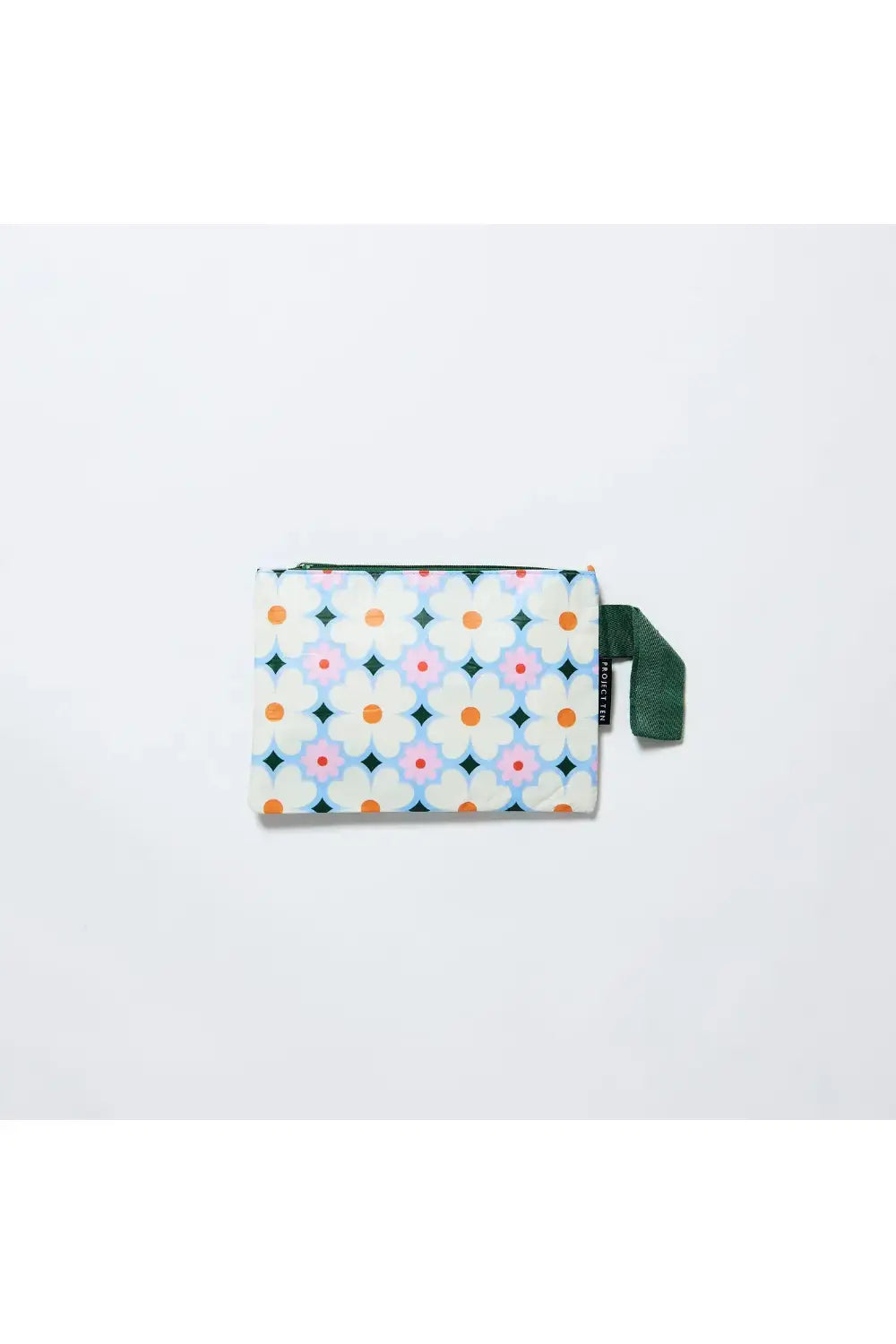 MINI ZIP POUCH BLUE DAISY