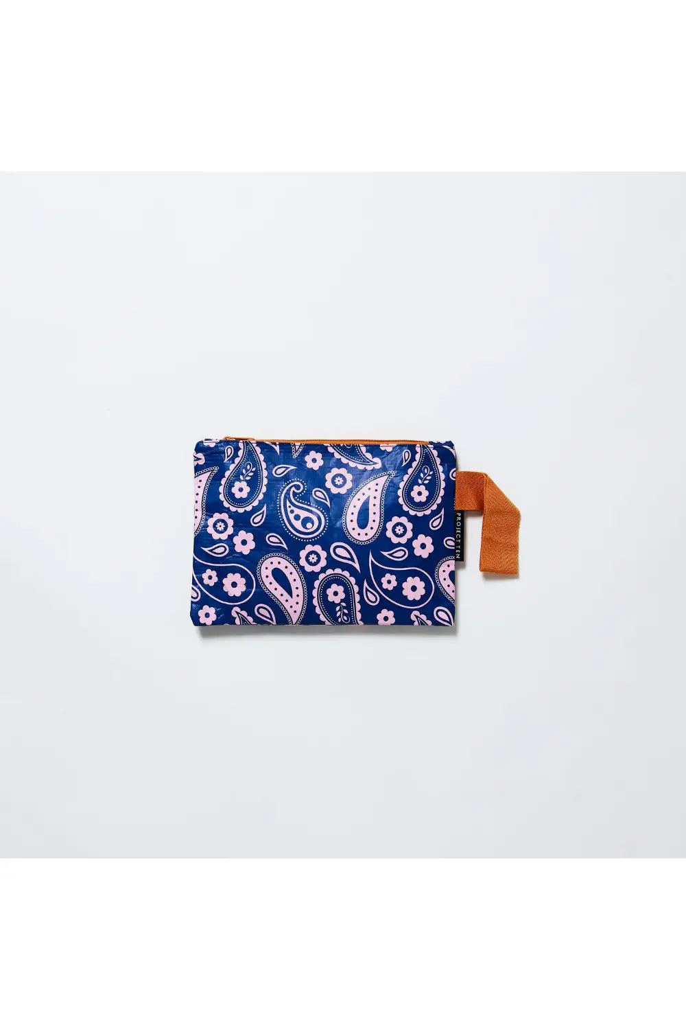 MINI ZIP POUCH BLUE PAISLEY