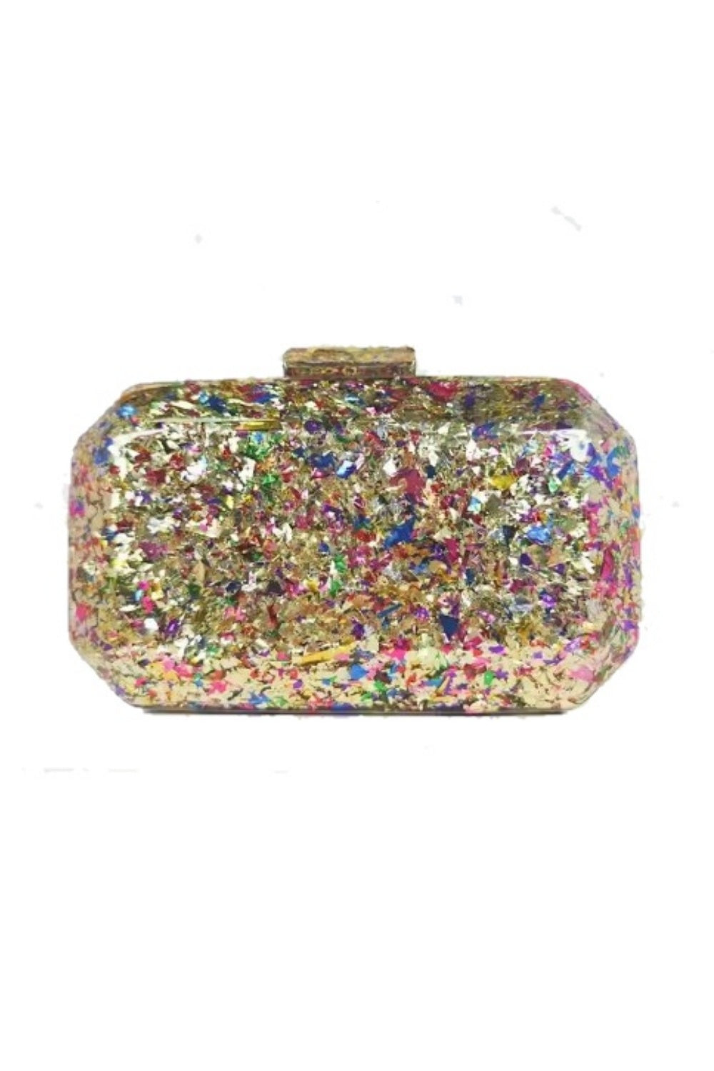 YOU'RE A GEM CLUTCH MULTI GLITTER