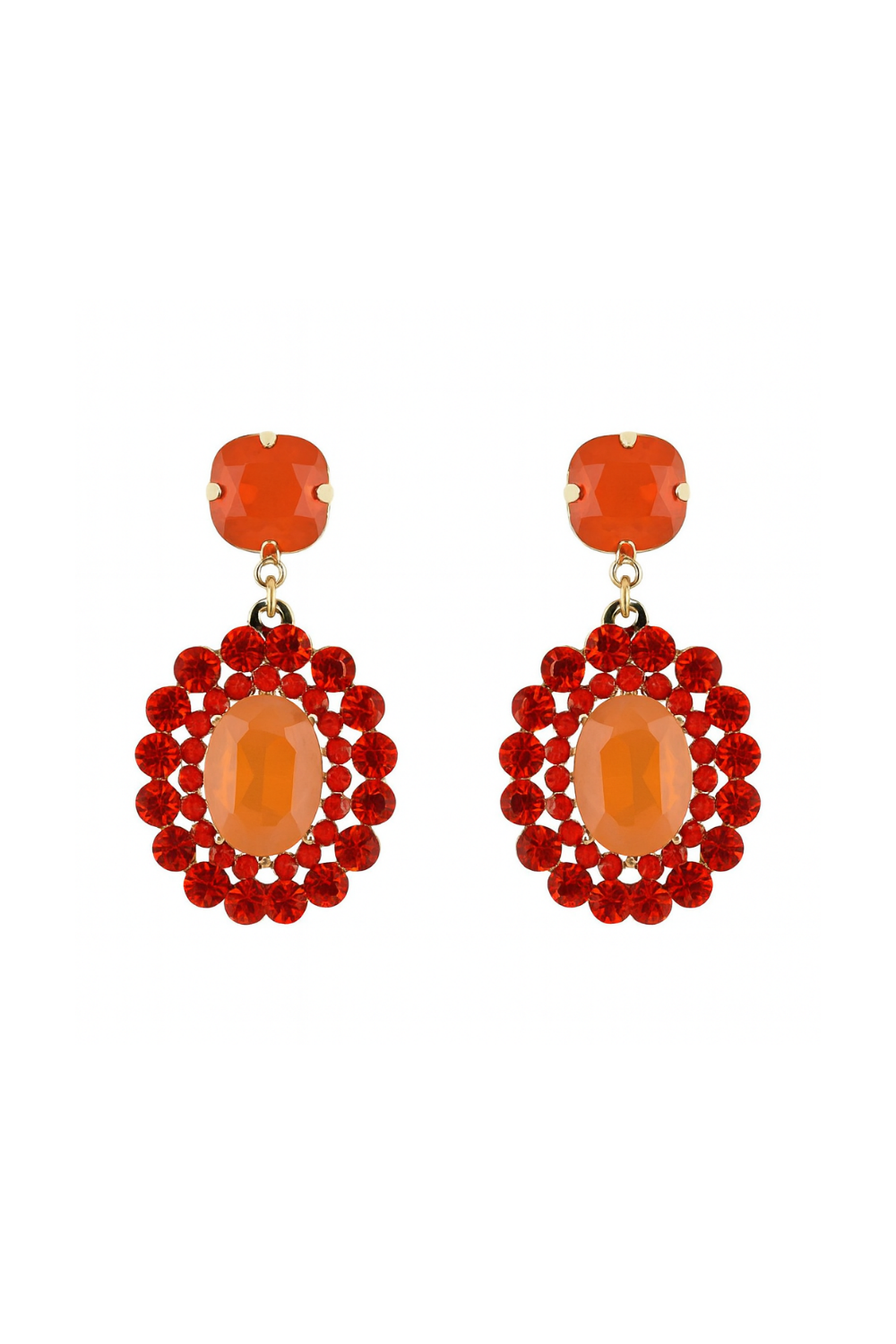 MS MON EARRINGS ORANGE
