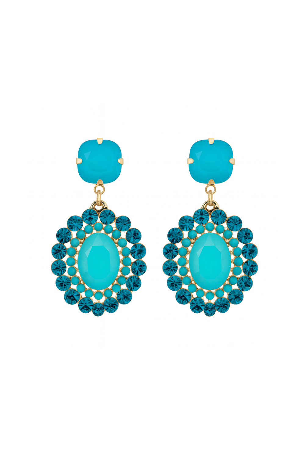 MS MON EARRINGS TURQUOISE