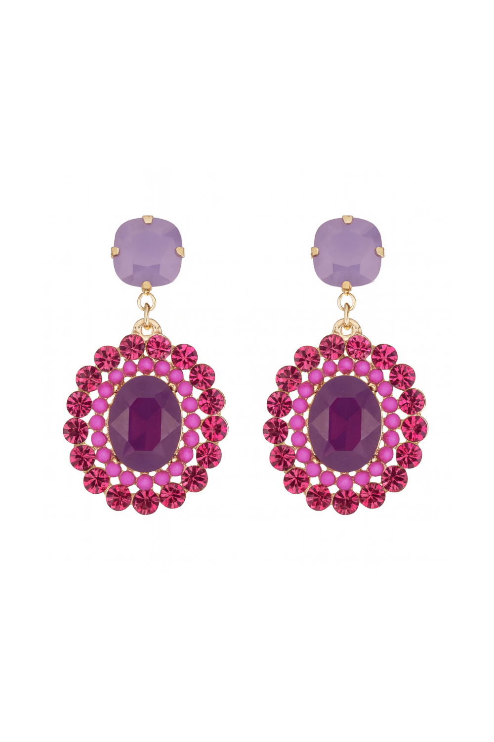 MS MON EARRINGS PURPLE