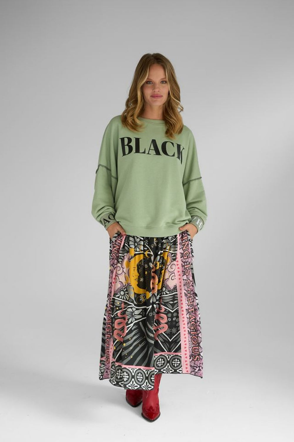 MYSTIC MOON MIDI SKIRT