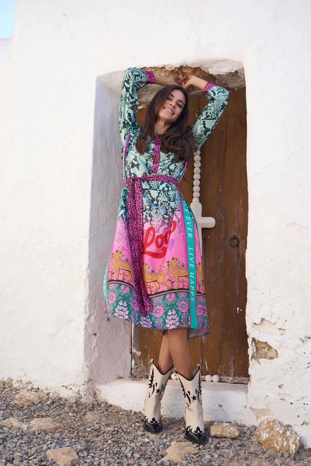 NATURE SOUL MIDI DRESS