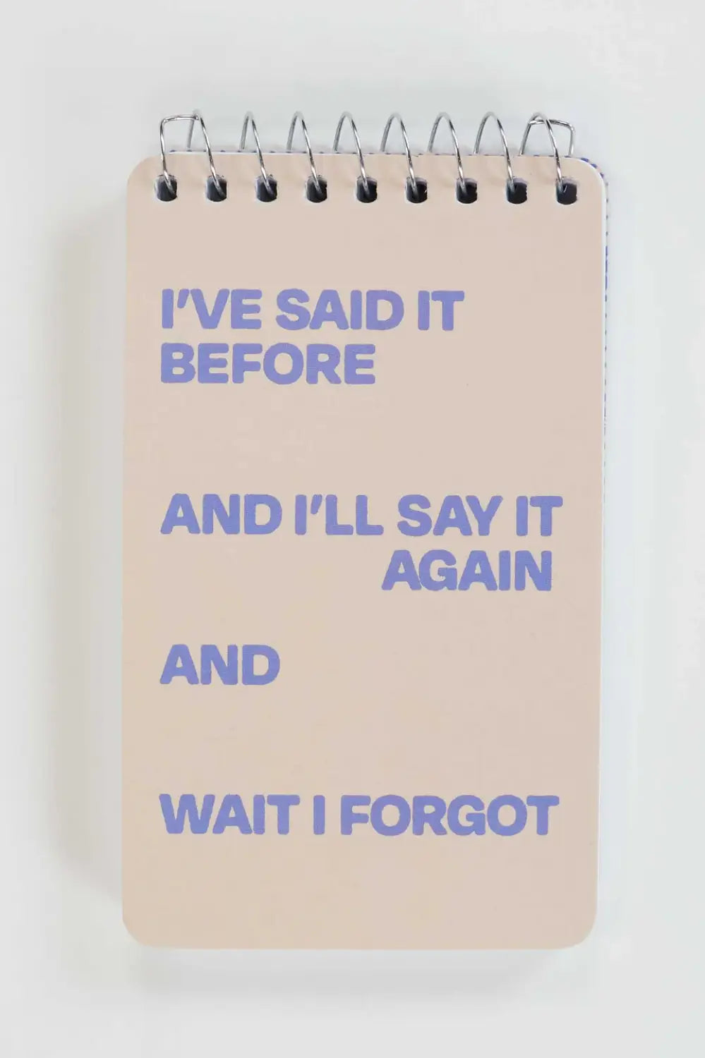 I'VE SAID IT BEFORE AND I'LL SAY IT AGAIN NOTEBOOK
