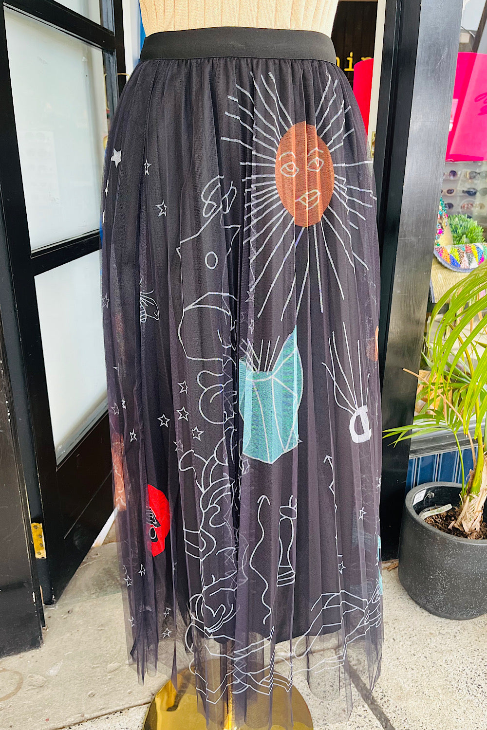 NEVER TU FRU SKIRT NOIR