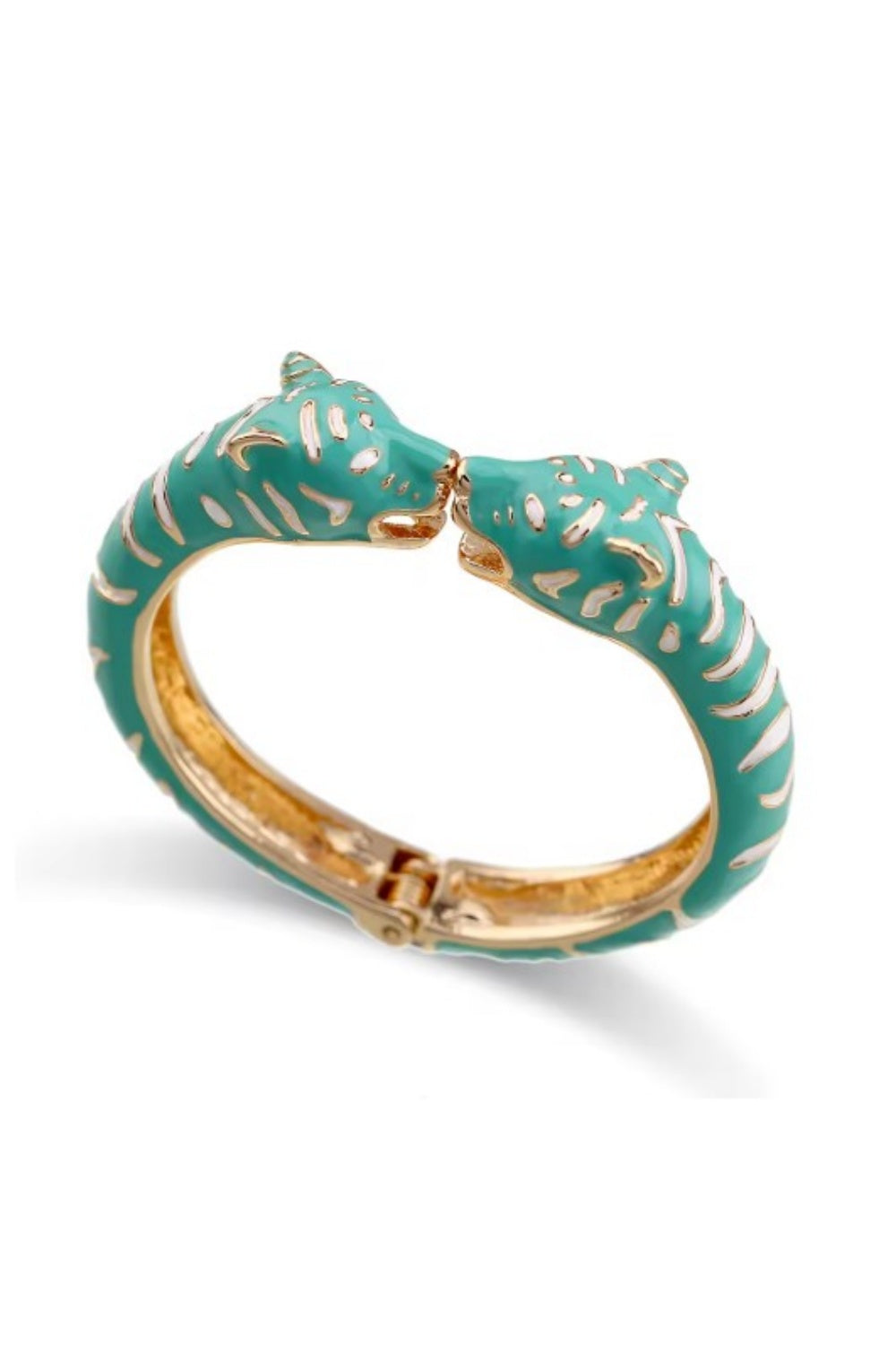 NINE LIVES BANGLE GREEN & WHITE