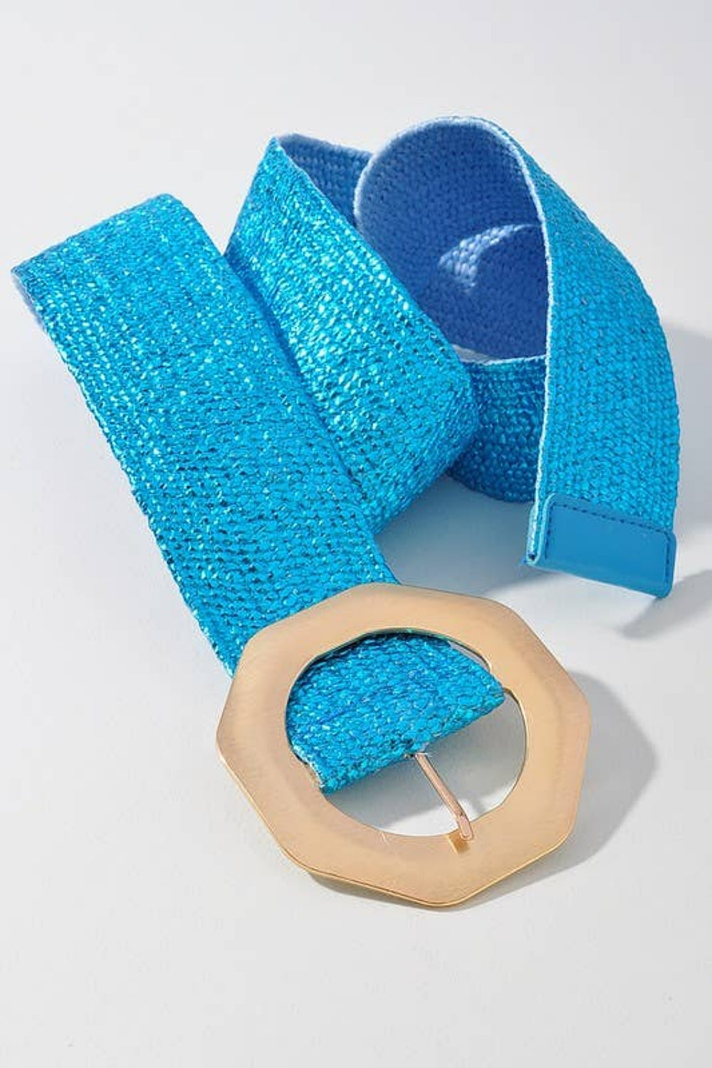 OCTAGON STRETCH BELT BLUE