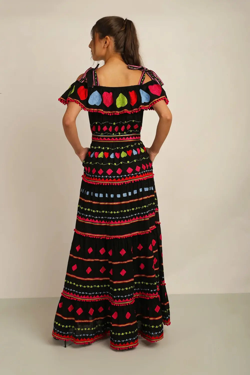 HAITI OFF THE SHOULDER DRESS