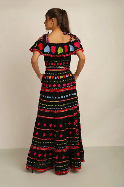 HAITI OFF THE SHOULDER DRESS