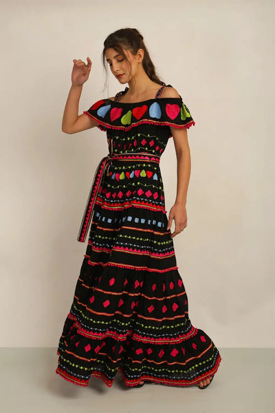 HAITI OFF THE SHOULDER DRESS