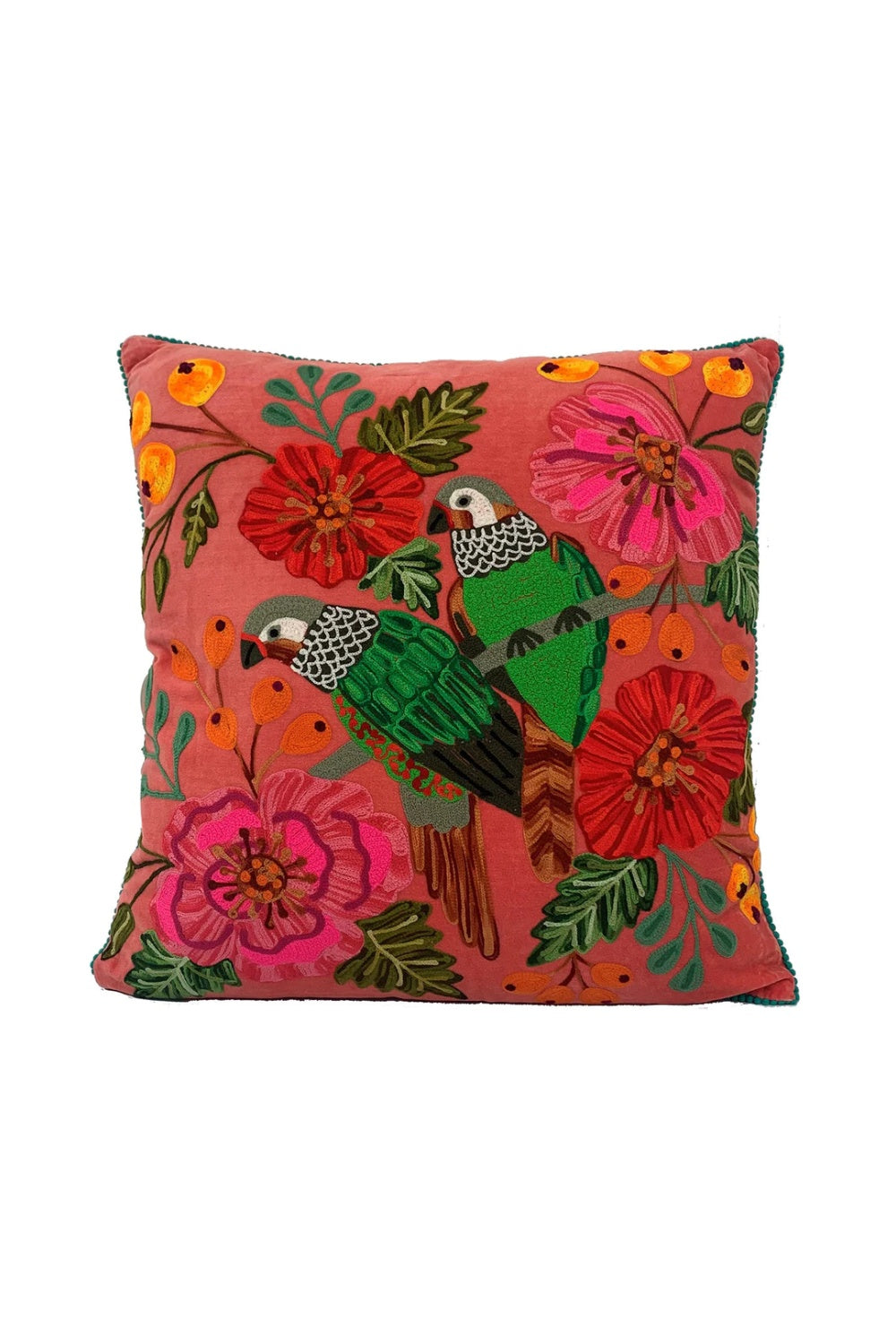 PARROTS VELVET CUSHION