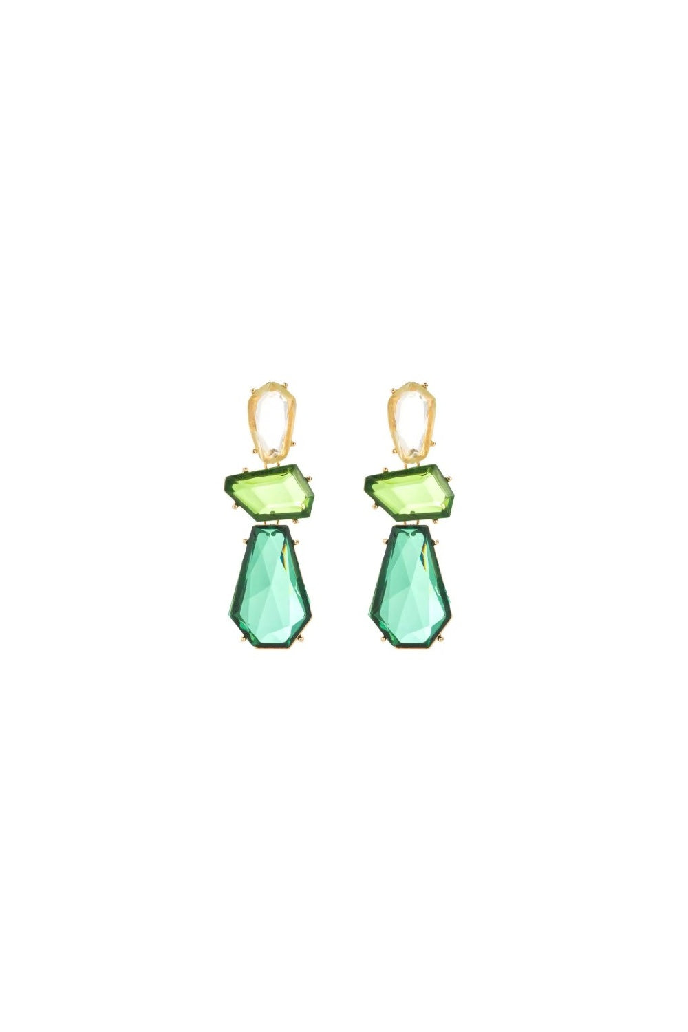 PEBBLES EARRINGS GREEN