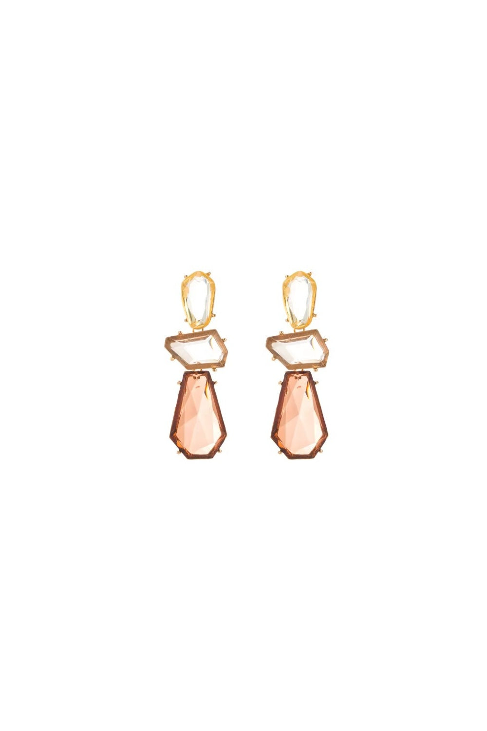 PEBBLES EARRINGS CARAMEL