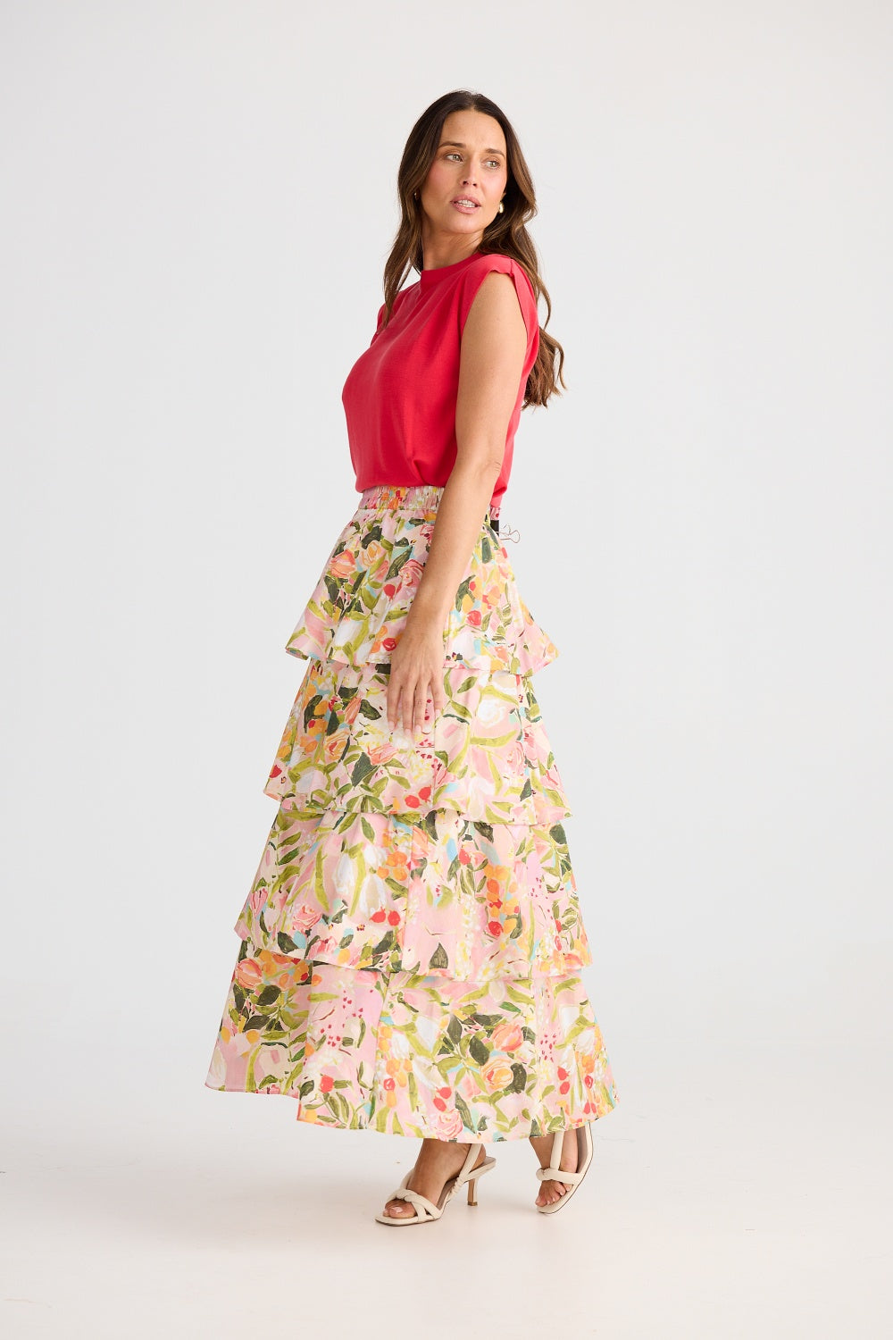 PENNY TIERED RUFFLE SKIRT