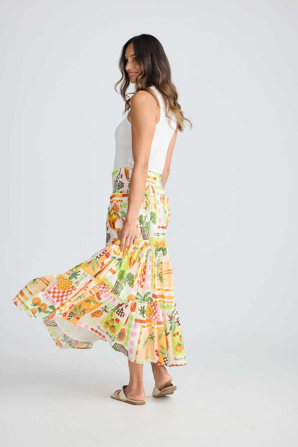 PIER MAXI SKIRT TROPICAL FIESTA
