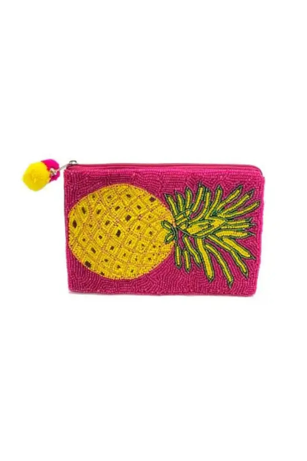 PINEAPPLE BEADED COIN PURSE