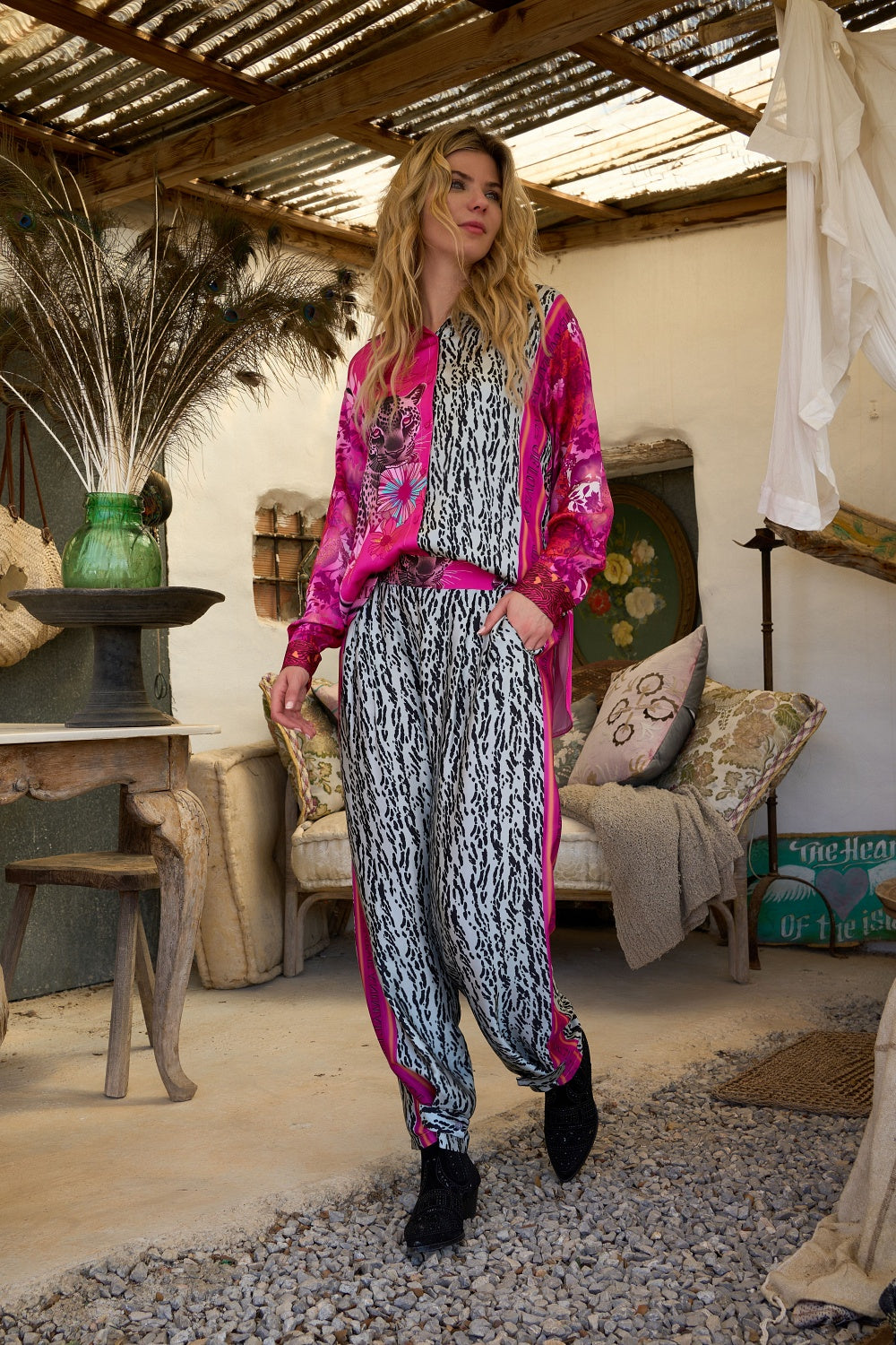 PINK ANIMAL LOVE PANTS