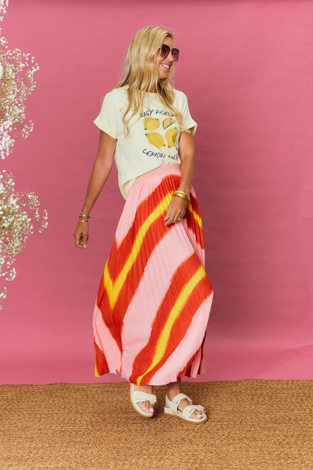 SIMONE MAXI PLEAT SKIRT