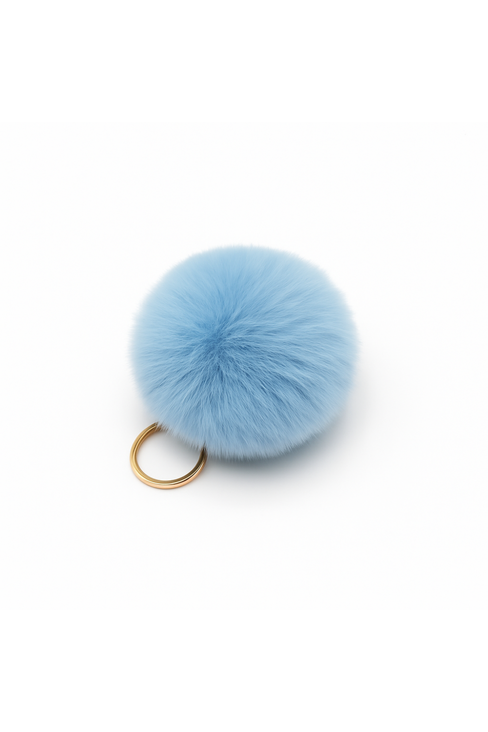 POM POM KEYRING LIGHT BLUE